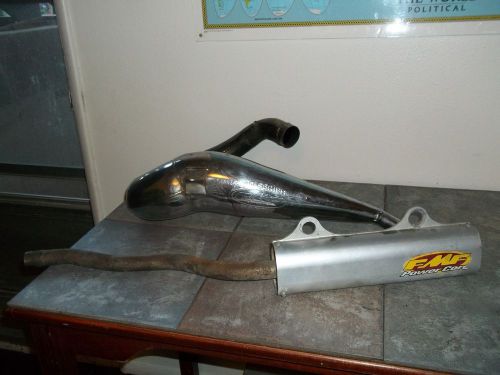 1991 suzuki lt250r lt 250 r quadracer fmf fatty exhaust pipe muffler silencer