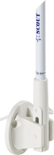 Vhf marine boat 5 foot scout antenna km22bs w/ lift n lay mount.ss hardware incl