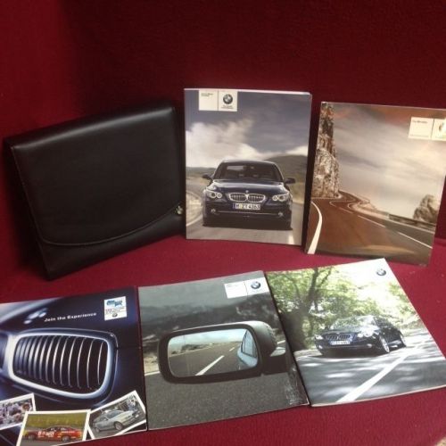 2009 bmw 528i 535i 550i oem complete owners manual set with case