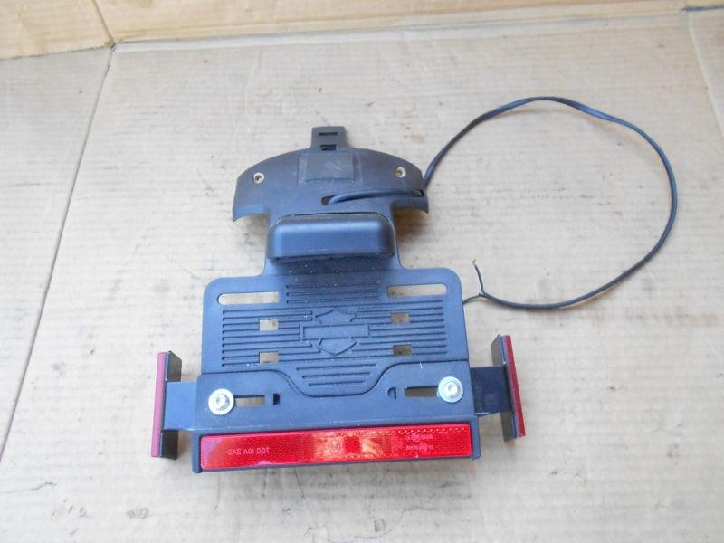 Harley davidson lisence plate bracket with light