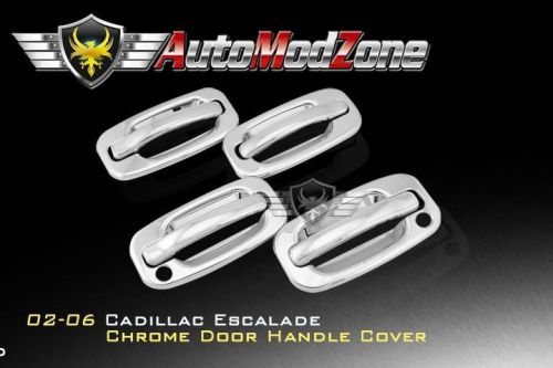 02-06 cadillac escalade chrome 4 door handle cover w/ psg keyhole