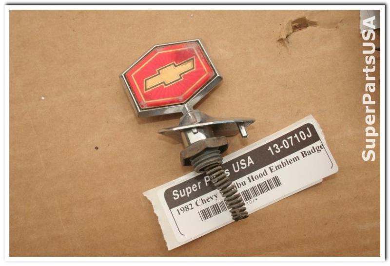 1982 chvrolet malibu hood emblem badge 13-0710j