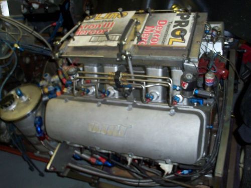 632 cu in bb chevy drag race motor complete engine jesel bill miller msd