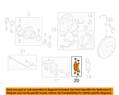 Ford oem 08-12 e-350 super duty-disc brake pad 8c2z2200a