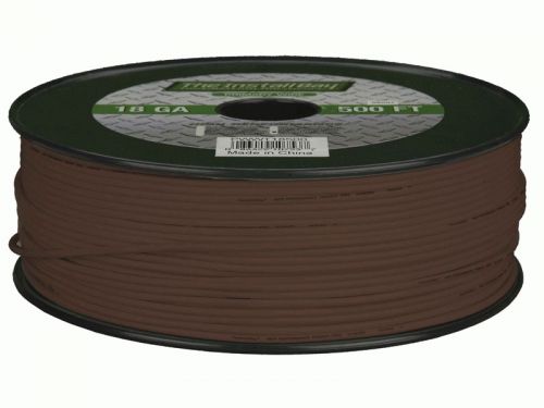 Metra install bay pwbn16500 primary wire w/ 16 gauge brown 500 feet cables new