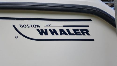 Boston whaler decals 28.5&#034; x 6&#034; (3d) domed vinyl stickers both sides