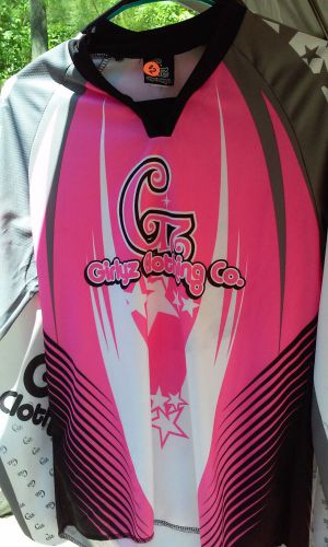 2 girlyz clothing company mx jersey's pink size women's small