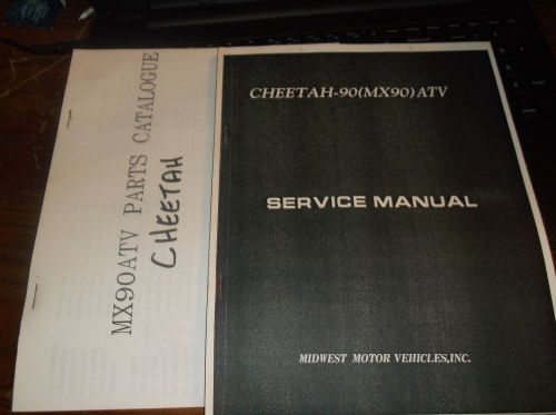 Cheetah mx90 parts catalogue catalog microfiche service manual midwest motors