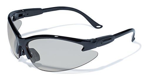 Global vision eyewear cougar 24 safety sunglasses with gloss black frames and