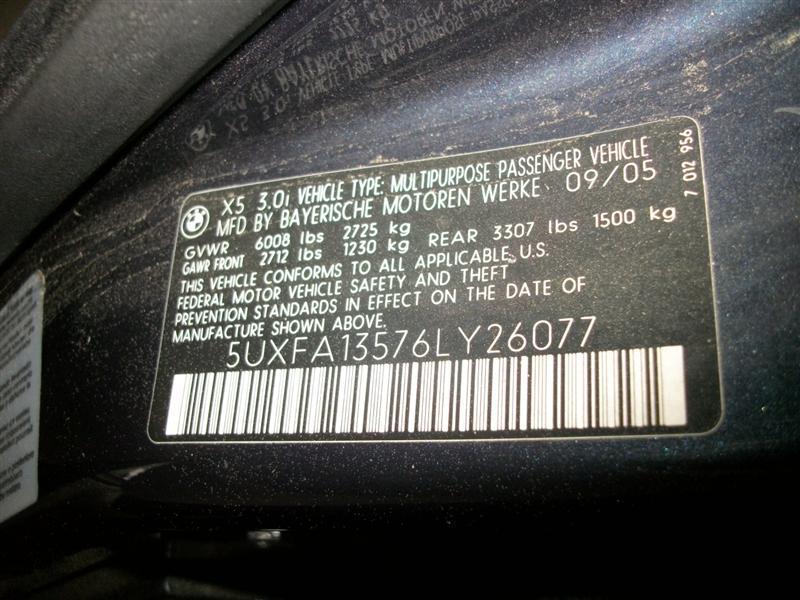 04 05 06 BMW X5 R. GRILLE UPPER HOOD BLACK/CHROME FINISH, US $60.00, image 12