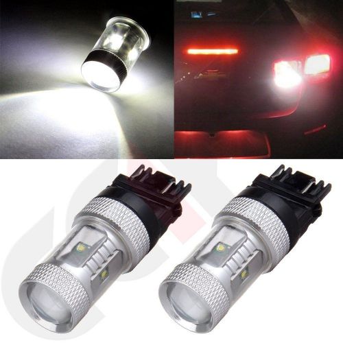 2x white led drl 3157 60w bulb lamp 6-3535 smd for chevrolet silverado tahoe ect
