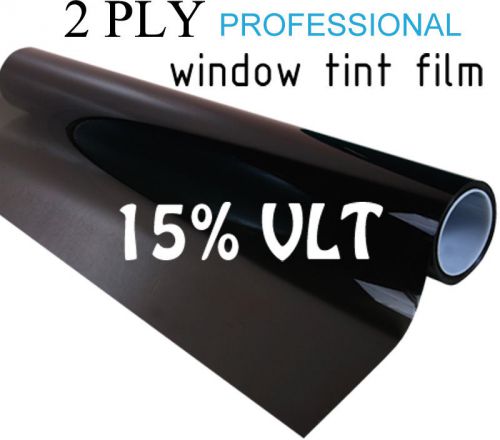 Window tint film black 15% 12&#034; x 75ft long auto home office roll