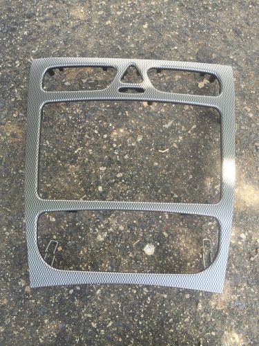 01-05 mercedes w203 c230 c240 c320 center console radio carbon fiber trim oem