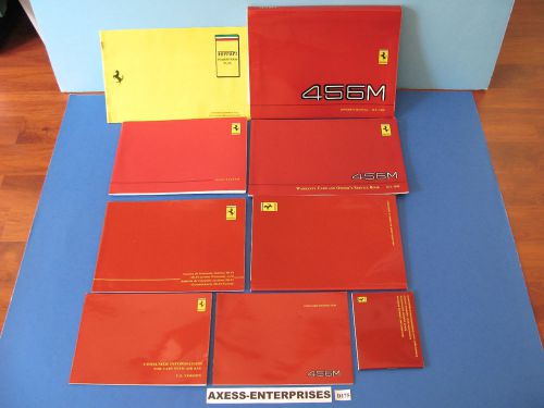 99 - 1999 ferrari 456m gt gta owners manuals drivers users technical books d175