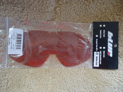 O'neal blur b-1 adult goggle lens with tear off posts amber new!!