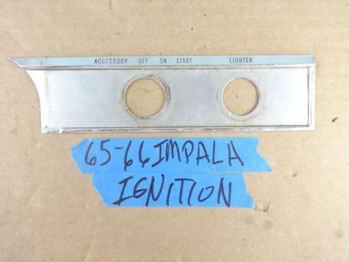 1965-66 chevy impala super sport ignition switch dash molding