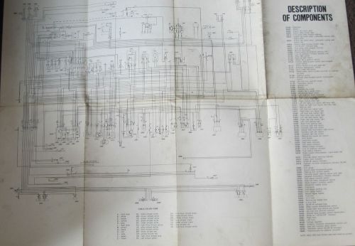Fiat 124 tc wagon 1974 fiat factory wiring diagram 29 by 23 inches