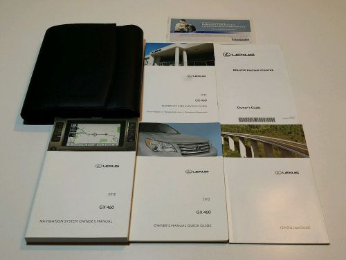 2012 lexus gx460 navigation system owners manual set fast free shipping now!!