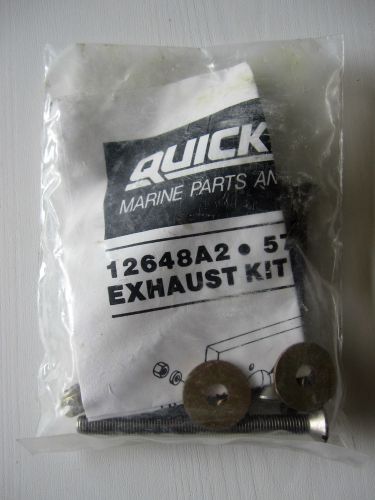 Mercury quicksilver hardware exhaust kit! new oem, 12648a2 57885a2 18 pieces