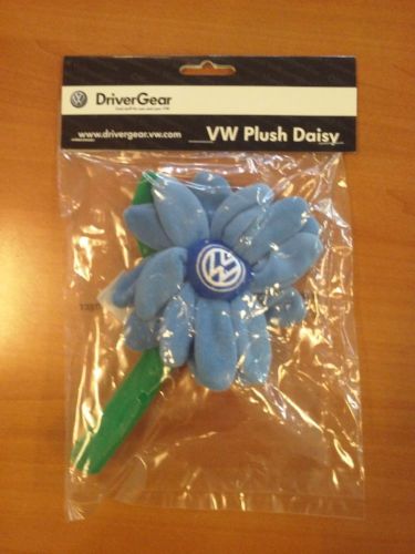 Volkswagen vw new beetle plush blue logo daisy flower for vase