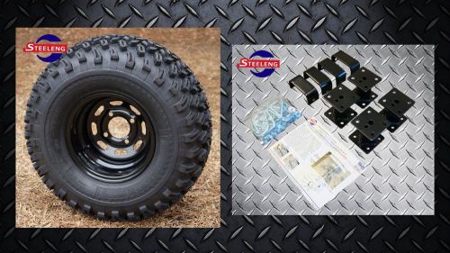 Ezgo marathon electric golf cart 4" lift kit + 8" wheels and 22" at tires