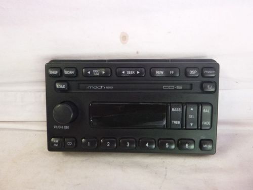 01-04 ford mustang mach radio 6 cd face plate 2r3t-18c815-gb mk61330