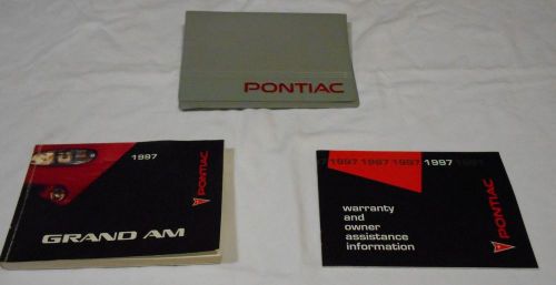 1997 pontiac grand am owner manual 3/pc.set &amp; gray pontiac factory case.free s