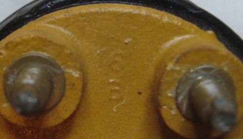 Vintage ford yellow top ignition coil dated 6b 1966 tested good