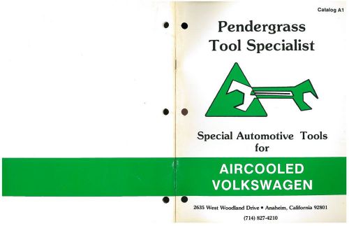 60&#039;s-85 vw volkswagen specialty tools catalog pendegrass