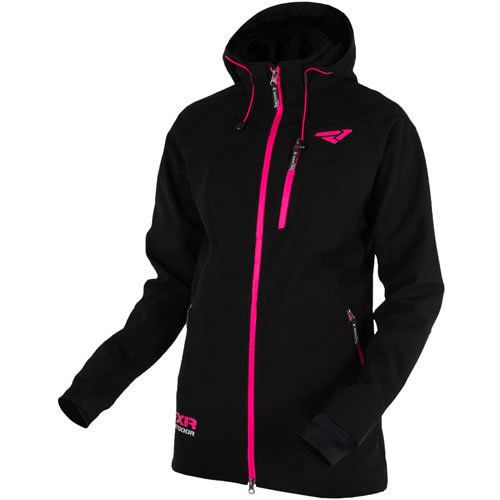 Fxr women's entice extra softshell hoodie, size 12