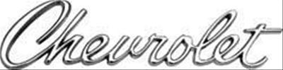 Oer 3910000 emblem trunk or header panel chrome chevrolet logo chevy ea