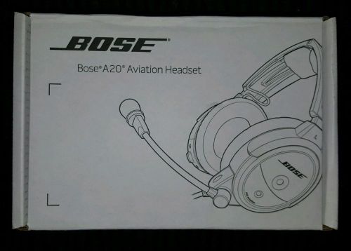 New bose a20 aviation headset - g.a. twin plug, bluetooth - 324843-3020