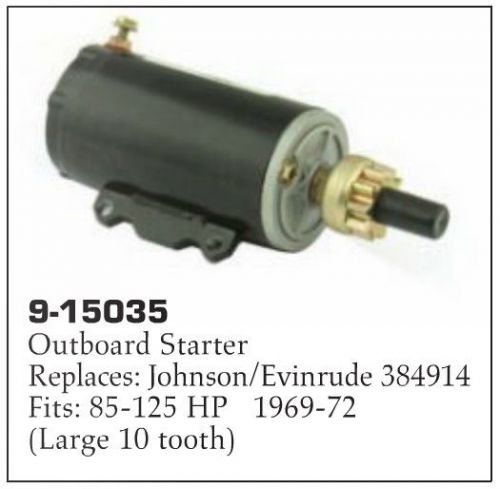 Mallory 9-15035 1969-72 johnson/evinrude 85-125hp starter aka 384914 nos