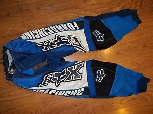 Fox racing 180 motocross atv offroad pants size 28 blue
