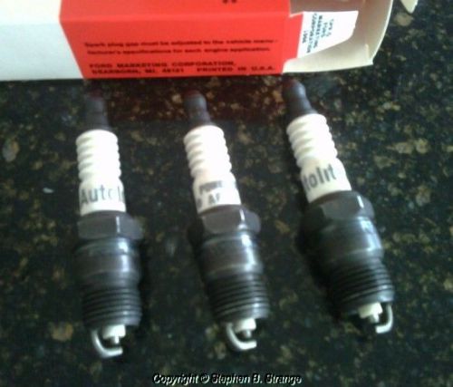 Nos ford autolite af-32 spark plugs. fits boss 429 &amp; boss 302 engines. set of 8.