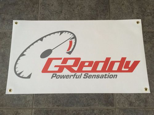 Greddy powerful sensation tach banner sign racing drift fr-s turbo exhaust trust