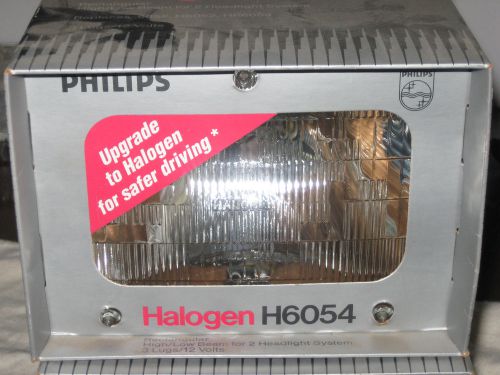 2 philips halogen head lights h6054 / car / parts / lighting / vintage