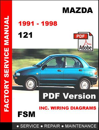 Mazda 121 1991 - 1998 factory service repair workshop oem maintenance fsm manual