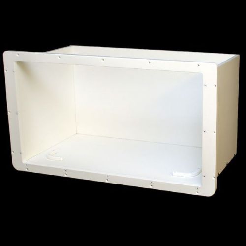 Mako 17170 white 26 1/8 x 14 1/4 inch polyboard boat igloo cooler storage box