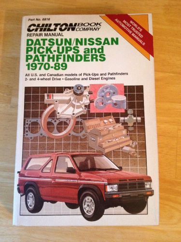Chiton repair manual datsun/nissan pick-ups and pathfinders 1970-89