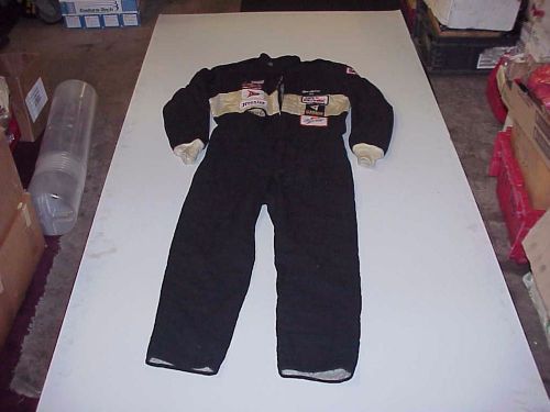 Simpson double layer firesuit drivers uniform black with white stripes nascar