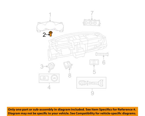 Chrysler oem cluster switches-cluster assembly screw 6104610aa