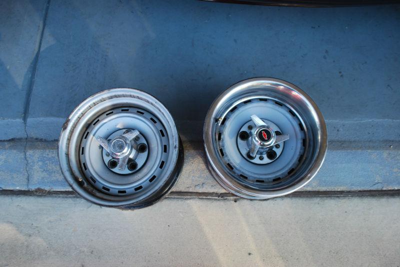 Chevy and gmc 15x8  5x5 rally wheels for truck or van