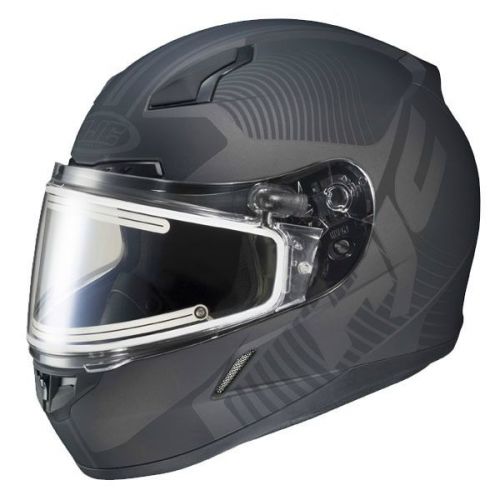 Hjc cl-17 mission snow helmet w/frameless electric shield matte black/gray