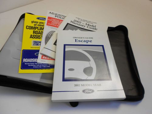 2002 ford escape owner&#039;s manual used xlt limited awd  oem