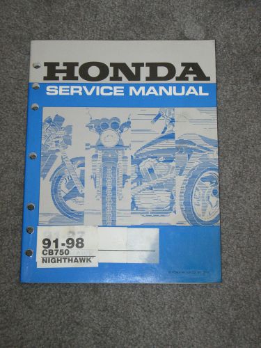 Honda cb750 nighthawk service manual 1991 - 1998  oem    61mw303