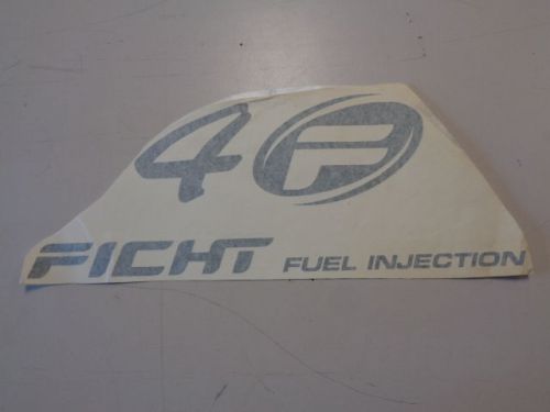 Evinrude 4 ficht fuel injection decal green 17 3/4&#034; x 6 7/8&#034; marine boat