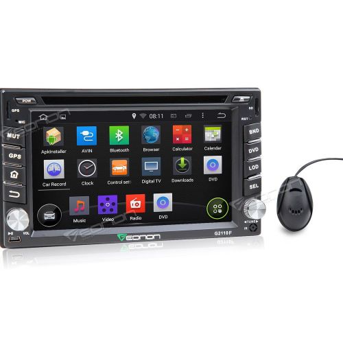 Android double 2 din car dvd player bluetooth gps navigation touch screen wifi