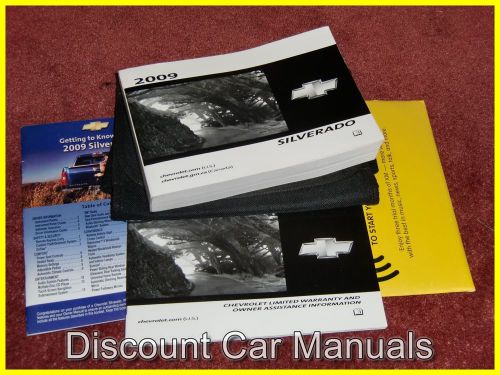 ★★ 2009 chevy silverado truck owners manual set 09!! ★★