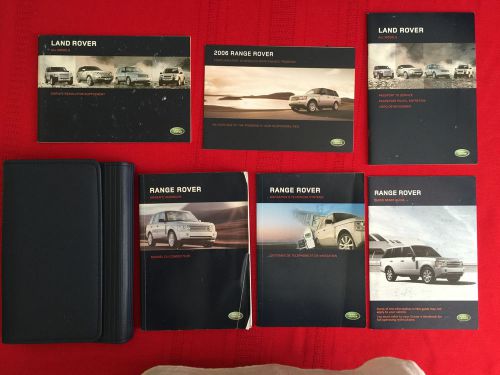 2006 land rover range rover factory owners manual and case